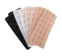 FOYTOKI Bra Extender 8pcs 3 Rows 7 Hooks Polyester Back Closure | Black Set, for Lingerie and Shapewear, Adjustable Fit with Hook and Eye Tape Design, Women Extenders