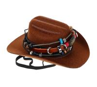 FOYTOKI Car Air Freshener Cowboy Hat with Handmade Robot Ornament for Auto Interior Decoration Compatible with Nio Models