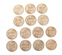 FOYTOKI Card Wooden Monthly Growth Props for Newborn Photography Safe Unique Design for Capturing Precious Moments Gifts