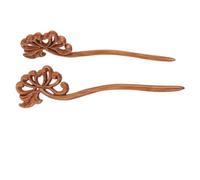 FOYTOKI Carved Hair Sticks Chinese Hairpin Wooden Retro Barrette Hair Accessories for Women for Vintage Style Braids and Bun Holders