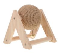 FOYTOKI Cat Scratch Globe Exercise Ball Wood Sisal for Cats