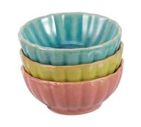 FOYTOKI Ceramic Aromatherapy Bowls 3pcs Ice Crack Glaze Essential Oil Dishes Facial Mask Mixing Bowls for Spa and Beauty Salon Use