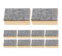 FOYTOKI Chalkboard erasers 10pcs Wood Felt for Offices and Training institutions Remove dust Easily Blackboard Chalk Cleaner