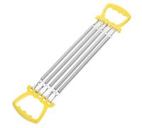 FOYTOKI Chest Expander Spring Resistance Band Fitness Trainer Yellow Elastic Pulling Strap for Home Strength Training and Exercise