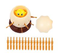 FOYTOKI Chick Roulette Board Game Funny Chick Barrel with Swords Interactive Family Fun for Adults for Parties and Gatherings