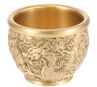 FOYTOKI Chinese Brass Wealth Bowl Treasure Basin Decorative Accent
