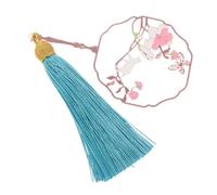 FOYTOKI Chinese Style Metal Bookmark Pendant with Fan Design Hollow Out Book Label Page Marker for Readers Students and Writers Lightweight and Easy to Store