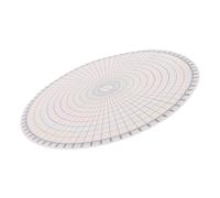 FOYTOKI Clay Sculpture Template Plastic Rotary Circular Divider Tool for Underglaze Painting and Pottery Creation, Measuring Gauge for Artists and Students