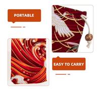 FOYTOKI Cloth Drawstring Bags Portable Convenience 5pcs Japanese Style Multifunctional Design Compact Utensils Organizer for Chopsticks and Spoons for Picnic and On-the-go Dining
