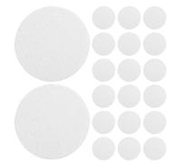 FOYTOKI Compressed Facial Sponges Made from Natural Wood Pulp Cotton for Sensitive Skin 20pcs Ultra Thin White Makeup Remover Pads Gently Cleanses The Face and Extends Lifespan