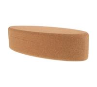 FOYTOKI Cork Yoga Blocks Oval Shape High Density Soft Cork Balance Blocks for Yoga Pilates Stretching Fitness Gym Equipment for Men and Women