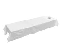 FOYTOKI Cotton Massage Bed Cover Simple Design with Face Hole, Breathable and Convenient Massage Cloth Lightweight and Comfortable Sheet for Spa and Hospital Use for Beauty Salon