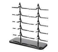 FOYTOKI Creative Plastic Glasses Rack for Sunglasses and Reading Glasses with Stable Placement and Easy Installation, Multi-tier Display Stand for Retail Settings and Craft Shows