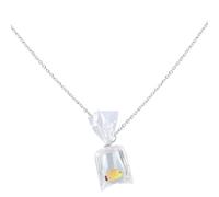 FOYTOKI Creative Resin Tropical Fish Necklace Pendant, Simulation Goldfish Jewelry with Clavicle Chain, Unique Water Fish Bag Accessory for Women