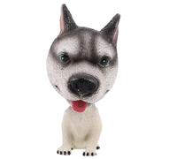 FOYTOKI Creative Shaking Head Dog Figurine for Car Dashboard and Home Decor, Realistic Resin Material with Soothing Effect, Cute Design, Versatile Use for Car Interior Accessories