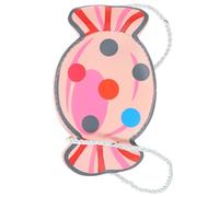 FOYTOKI Cross Body Pouch Mini Change Purse Sweet Pu Metal Comfortable Wear Convenient Store Lightweight Candy Shape Bag for Outing Use with Moderate Capacity Random Color