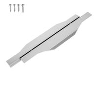FOYTOKI Cupboard Pull Small Cabinet Pull Aluminium Alloy Modern Style Handle for Dresser Furniture 300mm Starry Grey, No-Slot Design, for 17-18.5mm Thick Doors