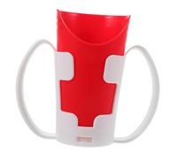 FOYTOKI Cups for Elderly Patients Special Needs Drinking Vessel Ergonomic Cutout Design Drop-Resistant Detachable Holder for Secure Grip