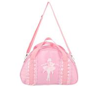 FOYTOKI Cute or Sufficient Stylish and Capacity Pink Storage Material Ballet Dance Bag with Comfortable for Oxford Cloth Backpack the Practicing Yoga Going Gym