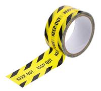 FOYTOKI Danger Keep out Tape with Industrial Strength Adhesive Self Adhesive Safety Tape for Steps and Floors Black Bopp Material Safety Warning for Road Works and On-going Construction