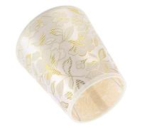 FOYTOKI Decorative Modern Cloth Lampshade Lightweight and Easy Storage with Foldable Design Crystal Candle Shape 16cm E14 for Table Lamps Suitable for Bedside Tables and Bedroom Use