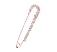FOYTOKI Delicate Rhinestone Brooch Pin Alloy Pearl Lapel Breastpin for Women Party Dress Accessories Gift Fashion Jewelry Decoration