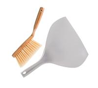 FOYTOKI Desktop Dustpan and Brush Set, Small Hand Broom for Computer Keyboard and Desk, Pp and TPR, Lightweight, Easy to Use for Dust and Dirt Cleaning in Study or Room