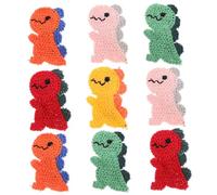 FOYTOKI Dinosaur Hair Clips Easy to Use for Teens Lightweight Cartoon 10pcs Snap Clips Hair Accessories Made of Wool and Metal for Birthdays and Activities