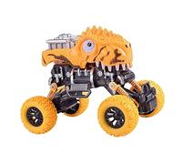 FOYTOKI Dinosaur Pull Back Car Friction Powered Large Dino Trucks for Safe Material Easy to Play for Birthdays and Daily Fun Random Styles