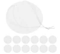 FOYTOKI DIY Blank Sublimation Car Fresheners with Heat Transfer Felt Sheets and Elastic Straps, round White Air Freshener Blanks for DIY Projects in Cars