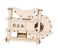 FOYTOKI DIY Threshing Machine Kit Portable Hand Crank Model for Science Experiment Encourages Creativity and Hands Learning for Young and Agriculture Education