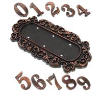 FOYTOKI Door Number Sign Door Plaque European Style Vintage Acrylic Plastic Decorative Plaque Will Not Fade for Villas and Residential Communities