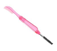 FOYTOKI Double-Ended Foldable Eyebrow Brush and Eyelash Comb with Red Case, Reusable Lash Separator for Eye Makeup and Travel Grooming