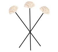FOYTOKI Dried Flower Reed Diffuser Sticks Rattan and Stable Volatility 3pcs with Handmade Flowers Elegant Style, Large Water Storage Capacity for Home Decor for Home Aromatherapy
