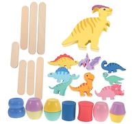 FOYTOKI Educational Dinosaur Blocks Toy for Boy Girl Stacking and Balancing Plaything Promotes Communication Color Recognition and Cognitive Skills Preschool Learning