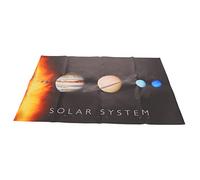 FOYTOKI Educational Solar System Canvas Poster Tear Resistant Outer Space Banner for Classroom Room Decor with Vivid Planets Astronomy Science Art