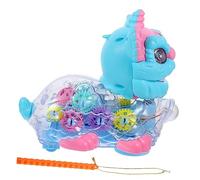 FOYTOKI Electric Interactive Animal Leash Fun Electronic Plaything for Realistic Walking Rabbit Lion Engaging Playmate for Birthday Parties Promotes Listening Skills and Interaction Safe