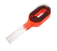 FOYTOKI Electric Spray Brush and Wide Teeth with Button Mist Spray Design Plastic and Nylon Detangling Comb Reducing Static for Hair for Office Touch-ups and Business Trips