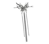 FOYTOKI Elegant Butterfly Pearl Hair Stick for Women Retro Hair Styling Tool for Buns and Updos Lightweight and Secure for Girls and Brides for Special Occasions