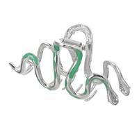 FOYTOKI Elegant Green Metal Hair Claw Clip Sturdy Iron Material with Rhinestones to Create Hairstyles and Fix Hair for Girls for Festival and New Year Party Accessories