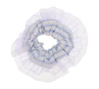 FOYTOKI Elegant Hair Accessories for Women Blue Striped Lace Hairband Korean Style Hair Band