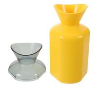FOYTOKI Emotional Release Scream Jar for Adults, Plastic Compact Vocal Device with Ergonomic Design, Funny Stress Relief for Daily Use and Shared Living Spaces, Yellow Practice Singing