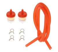 FOYTOKI Filter with Hose Motorcycle Filter Clamps Kit PVC Metal Plastic Sturdy Assorted Colour 5mm Inner Diameter 8mm Outer Diameter 1m Length for Off-Road Dirt Bike ATV