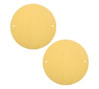FOYTOKI Fixed Pottery Wheel Pad 2pcs Round PVA Dual Hole Bat Mat Absorbent Surface for Pottery Wheel Use in Ceramic Craft