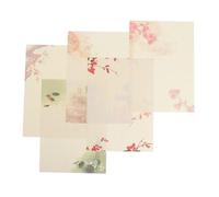 FOYTOKI Floral Style Letter Stationery Paper 40Pcs A4 Smooth Writing Sheets for School and Graduations Creative Correspondence