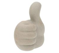 FOYTOKI Flower Arranging Vase Artistic Ceramic Vase Floral Arranging Holder Thumb Gesture Shape Vase Simple Fresh Style for Dried Flowers and Plants in Balcony Decor