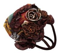 FOYTOKI Flower Design Zipper Canvas Tote Bag for Women Casual Lightweight Handbag with Spacious Interior for Shopping Daily Use Mother Bag and Gift for Moms and Elders