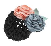 FOYTOKI Flower Hair Snood Net Elegant Floral Design Hair Bun Cover for Women Soft Mesh Hairnet Accessories for Formal Casual Occasions for Professionals and Daily Use