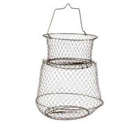 FOYTOKI Foldable Fishing Trap Net with Easy Carrying Feature Made of Sturdy Steel Wire Portable Fish Cage Net Suitable for Lobsters and Aquatic Creatures in Outdoor Fishing