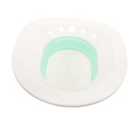 FOYTOKI Foldable Nursing Bidet Basin for Bathroom Space Saving Portable Sitz Bath for Pregnant Women Elderly Care Durable and Practical Cleaning Basin White and Green